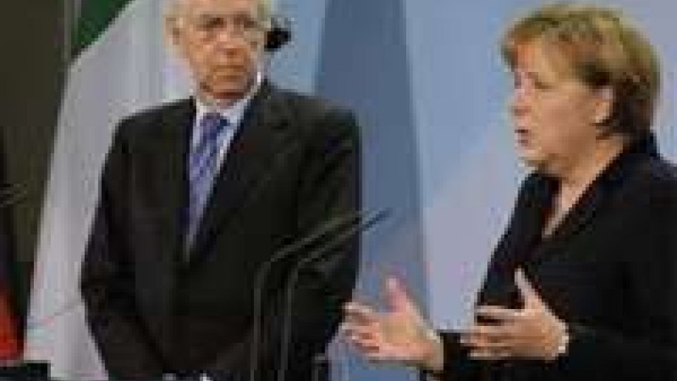 Crisi: previsto vertice Merkel- Sarkozy- Monti