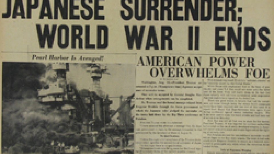 2 settembre 1945: finisce la Seconda Guerra Mondiale