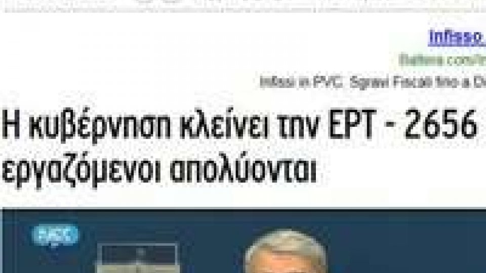 Sciopero generale in Grecia dopo la chiusura della tv pubblica