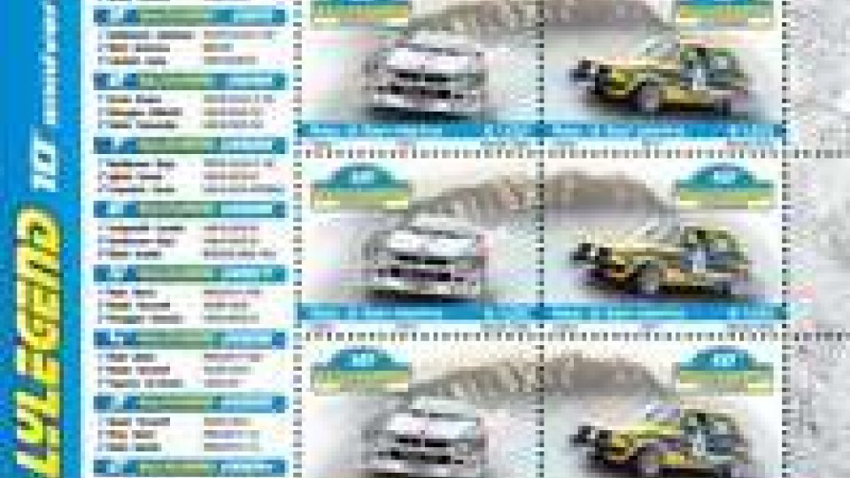 Azienda Filatelica: francobollo celebra Rally Legend