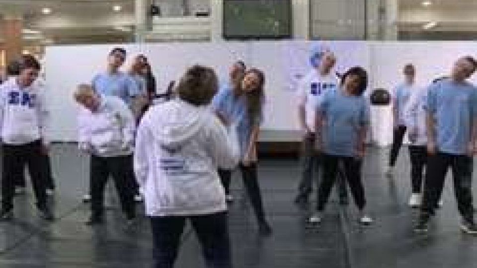 Special Olympics: allenamento degli atleti della danza sportiva al centro Atlante