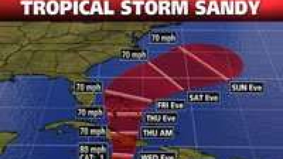 L'Uragano Sandy su Cuba: 55mila evacuati