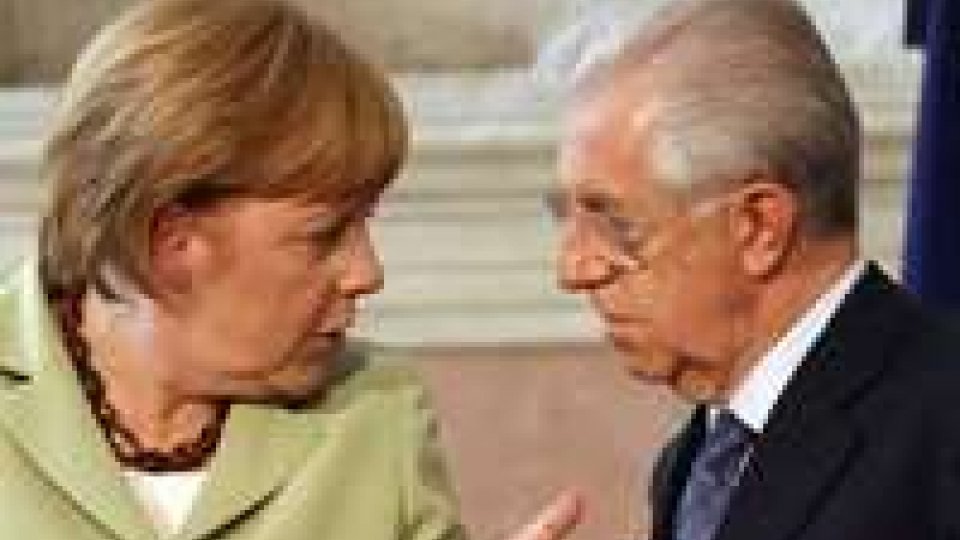 Monti a Merkel: scudo anti-spread o crolla euro