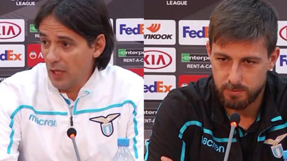 Simone Inzaghi e Francesco AcerbiEuropa League, le parole di Simone Inzaghi e Acerbi nel pre Apollon-Lazio
