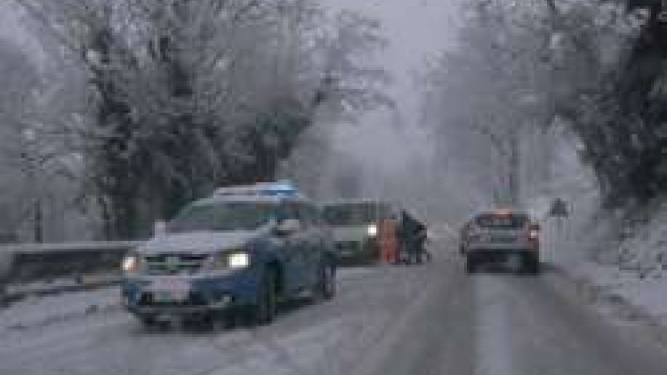 Neve nelle MarcheNeve: a San Marino gestione ordinaria delle precipitazioni