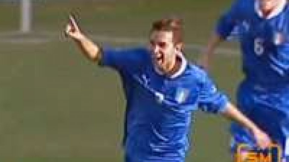 Mattia Proietti, centrocampista del Bassano, ha firmato il vantaggioItalia - Russia 1-1