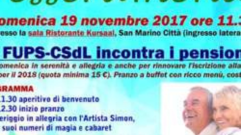 Domenica 19 novembre festa del tesseramento FUPS-CSdL