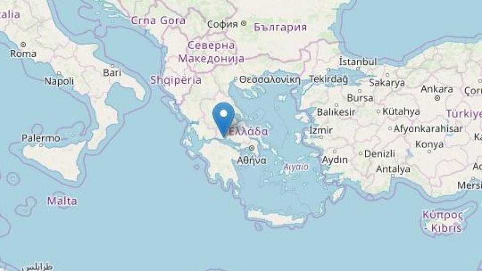 Terremoto in Grecia di Magnitudo 5.3 ad una profondità di 20 km