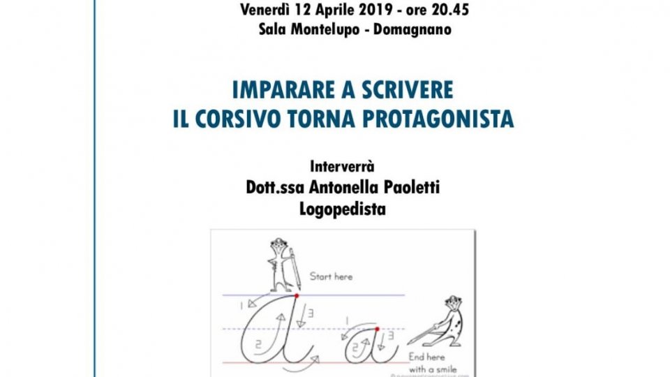 Dislessia: il 12 aprile la conferenza pubblica con Antonella Paoletti su “Imparare a scrivere. Il corsivo torna protagonista”
