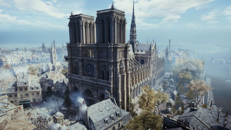 Notre Dame nella ricostruzione in 3D di Assassin's Creed