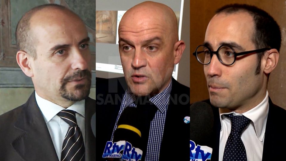 I Segretari Franco Santi, Marco Podeschi e Nicola Renzi