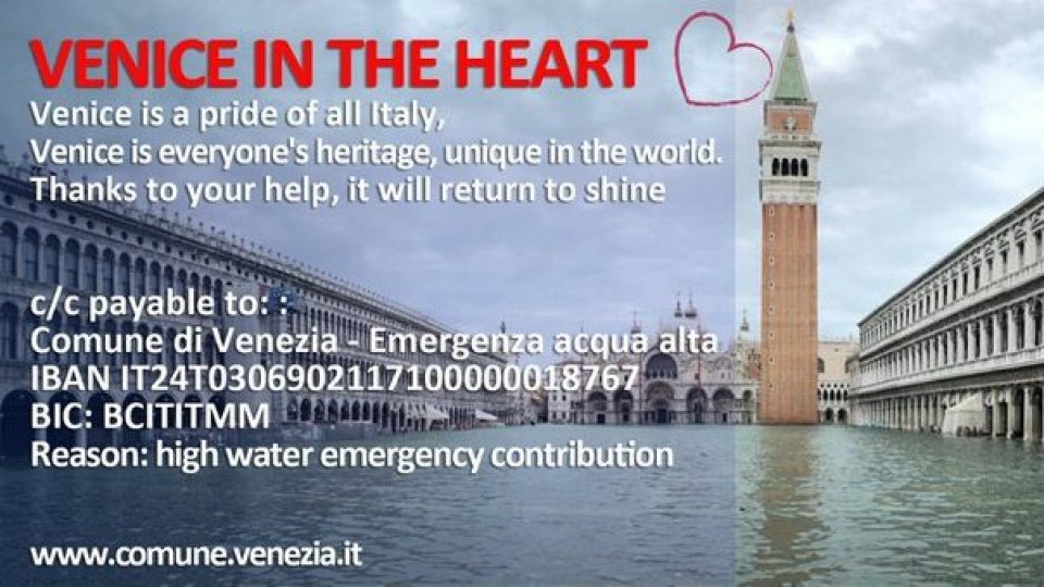 La Farnesina sostiene le iniziative di solidarietà avviate per Venezia