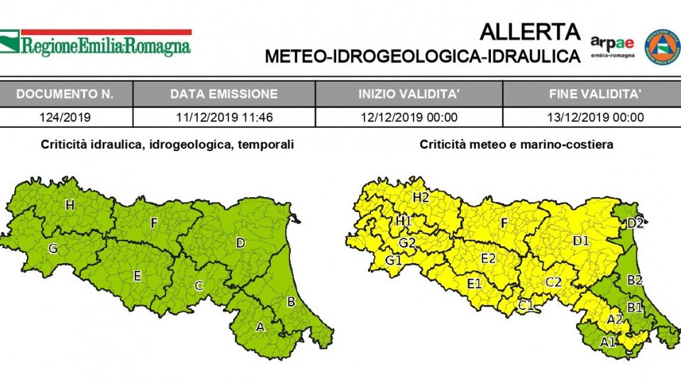 Emilia Romagna: allerta gialla per arrivo neve. Fiocchi anche sul Titano?