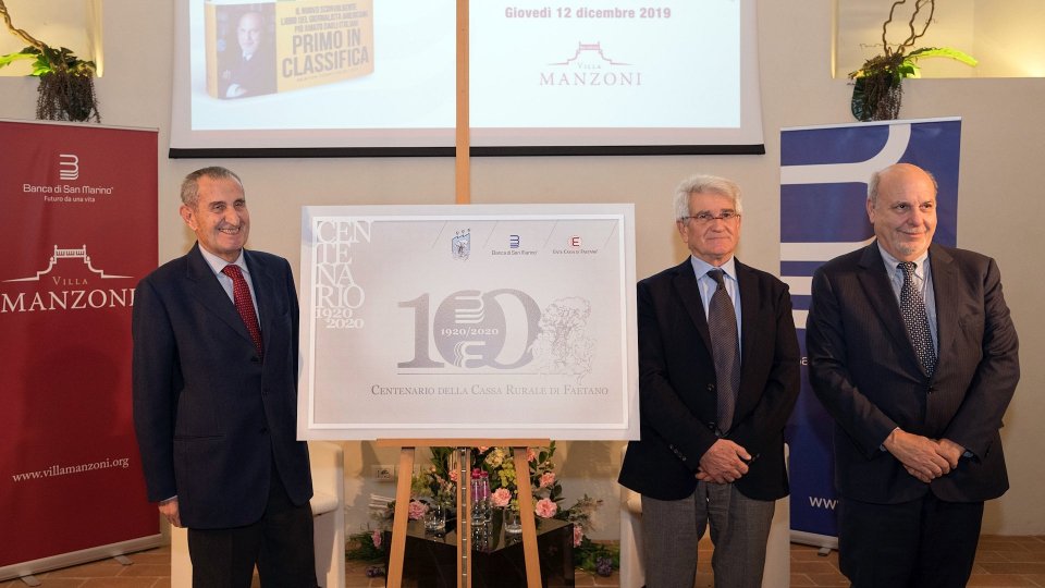 Centenario della Cassa Rurale di Faetano, 1920-2020: Ente Cassa di Faetano e Banca di San Marino avviano il conto alla rovescia e presentano il logo dell'anniversario