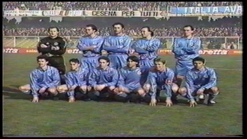 La nazionale di San Marino nel 1992 pronta alla sfida con l'Italia