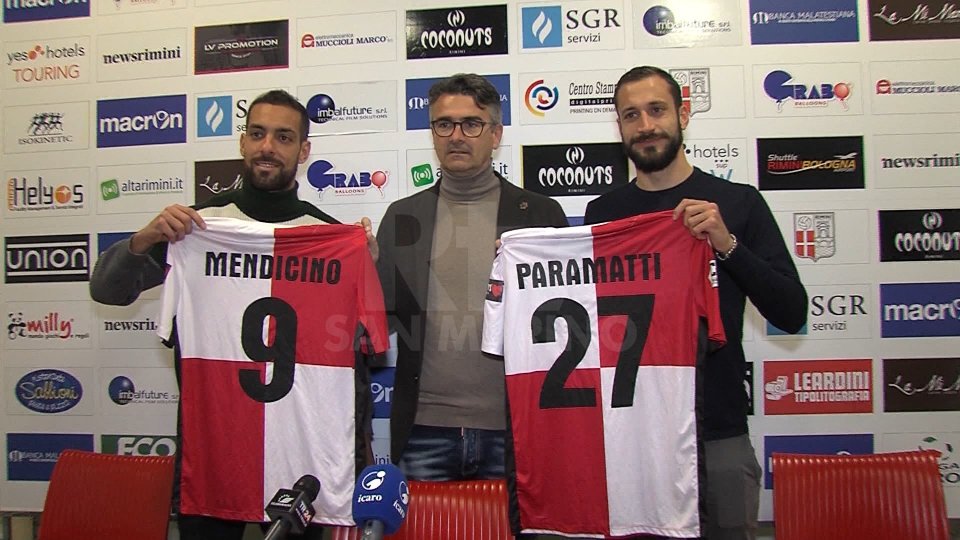Calcio Mercato: autentica rivoluzione a Rimini. Presentati altri due nuovi acquisti: Mendicino e Paramatti