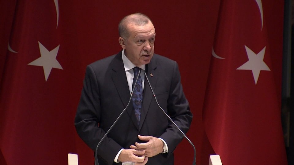Il Presidente della Turchia Recep Tayyip Erdogan