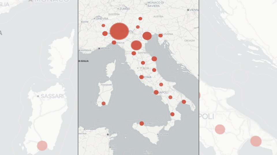 Coronavirus, tutta l'Italia colpita. Primi casi in Valle d'Aosta