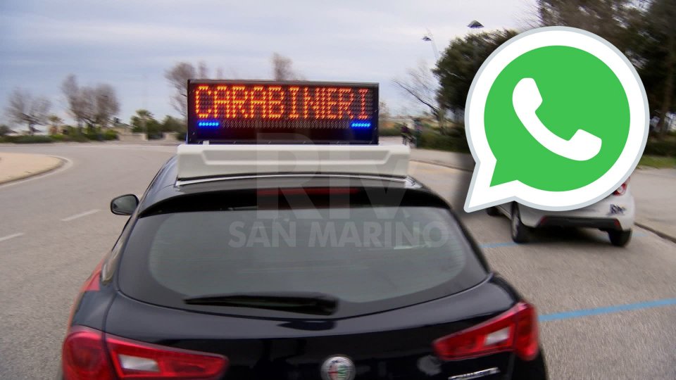 Rimini: denunciata 31enne per aver creato gruppo WhatsApp su controlli polizia