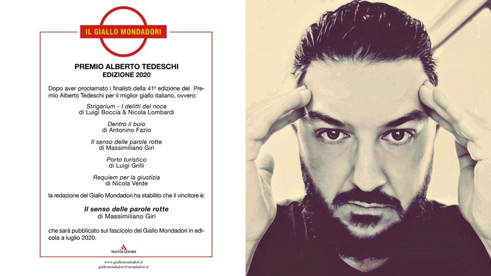 Massimiliano Giri vince il premio Mondadori per il miglior giallo italiano
