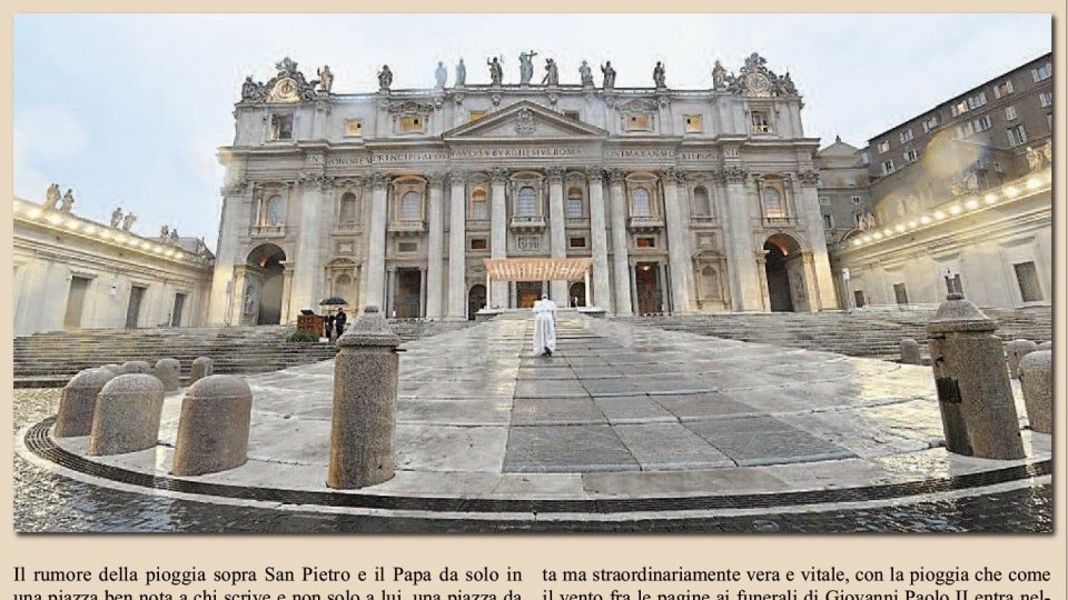 Montefeltro: "Quelle immagini del Papa solo, che Rtv ha scelto di non commentare" di Carlo Romeo
