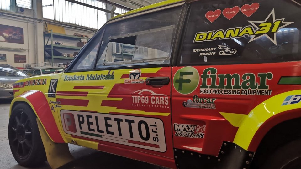 Paolo Diana al 18° Rallylegend con i colori della Peletto