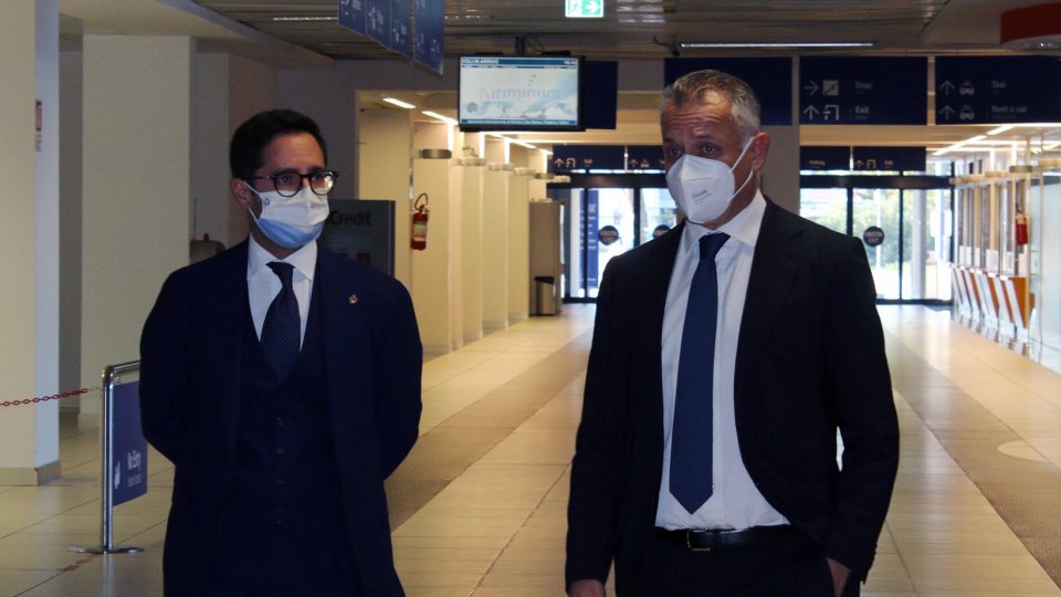 Il Segretario Fabio Righi in visita a Rimini a fiera ed aeroporto
