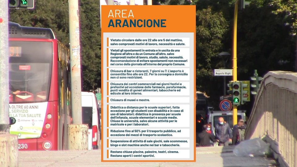 Emilia-Romagna e Marche "area arancione" dal 15 novembre