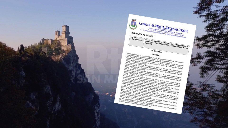 Monte Grimano: per gli spostamenti San Marino è assimilata al territorio comunale
