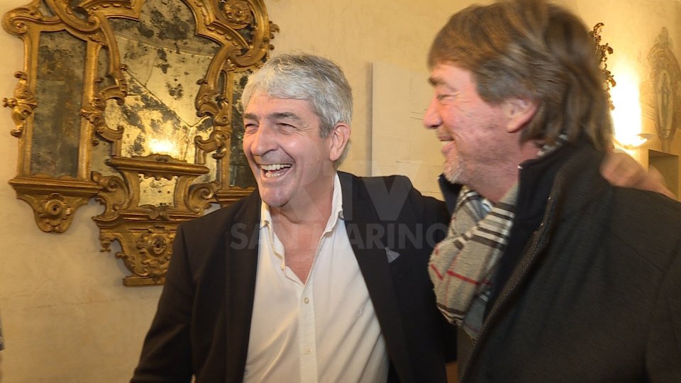 Paolo Rossi a San Marino con Massimo Bonini