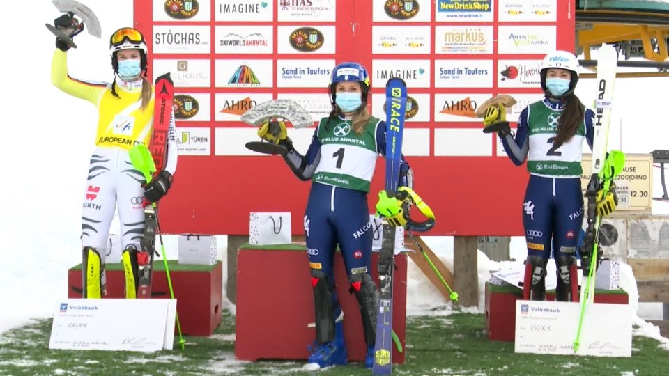 Lara Della Mea vince lo slalom di coppa Europa ad Ahrntal, Valle Aurina
