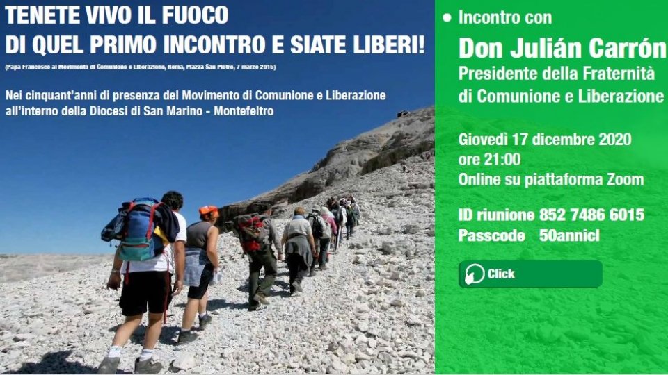 Comunione e Liberazione: 50 anni di presenza a San Marino-Montefeltro