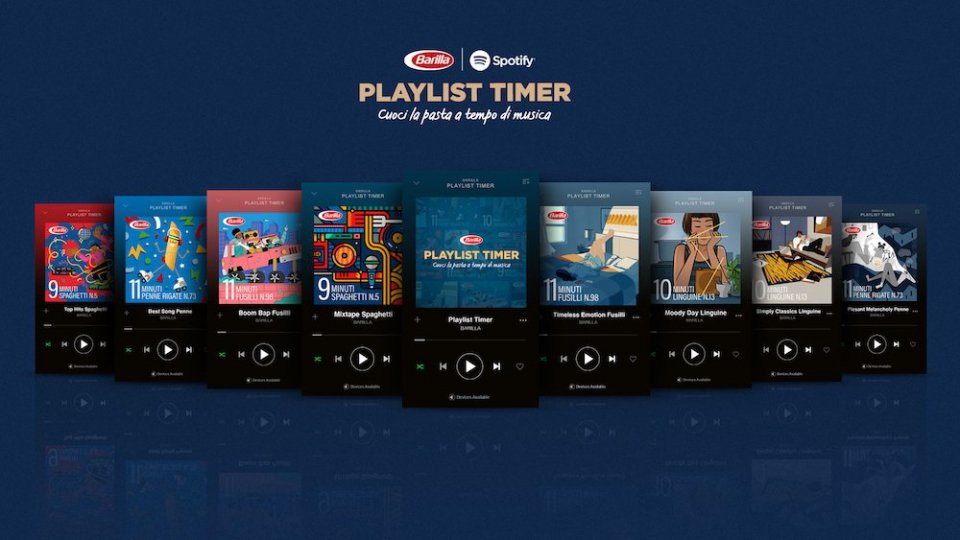 Barilla crea su Spotify la playlist per la cottura della pasta