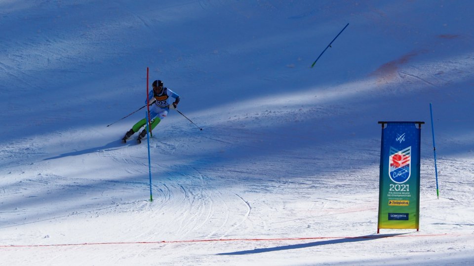 Alberto Tamagnini occupa il 54esimo posto nella prima manche dello slalom a Cortina