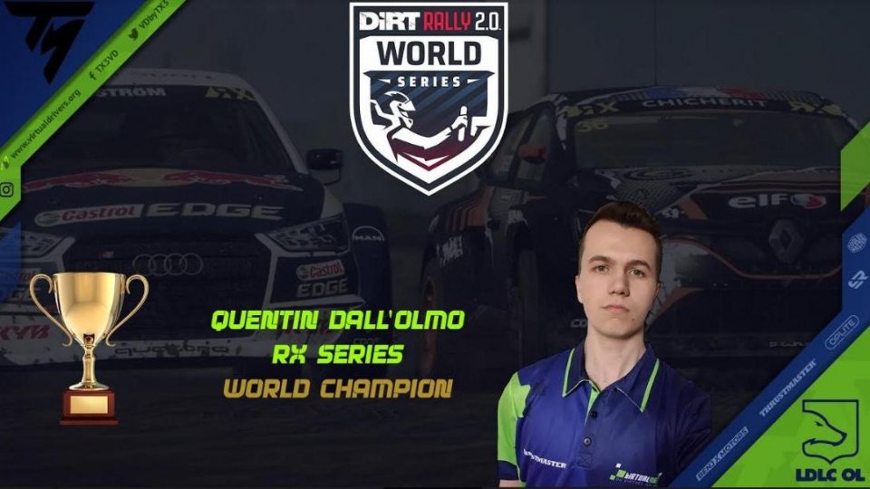 Quentin Dall'Olmo ha vinto il mondiale rally cross E Sport
