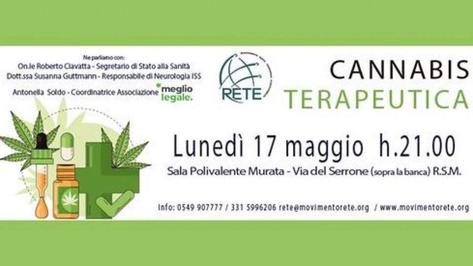 Rete: Invito serata pubblica su Cannabis Terapeutica 17/05 - ore 21:00