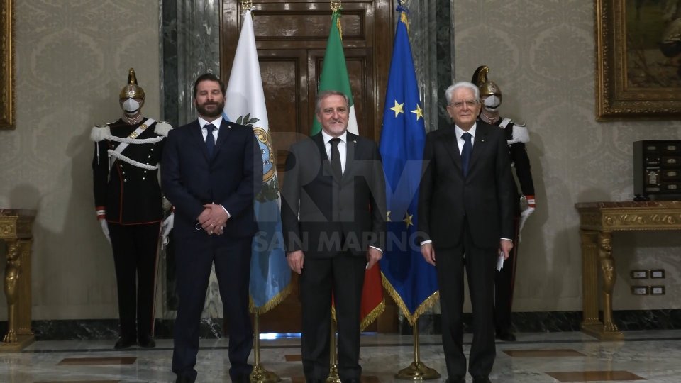 Il presidente Mattarella ai Capitani Reggenti: "Per ogni problema è possibile trovare una soluzione di reciproca soddisfazione"