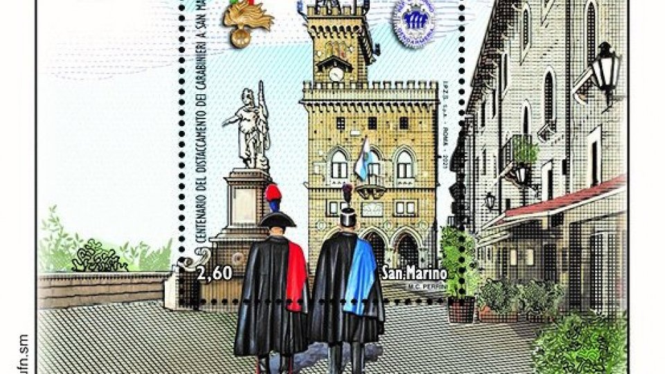 Emissione congiunta San Marino-Italia. Centenario del distaccamento dei Carabinieri a San Marino