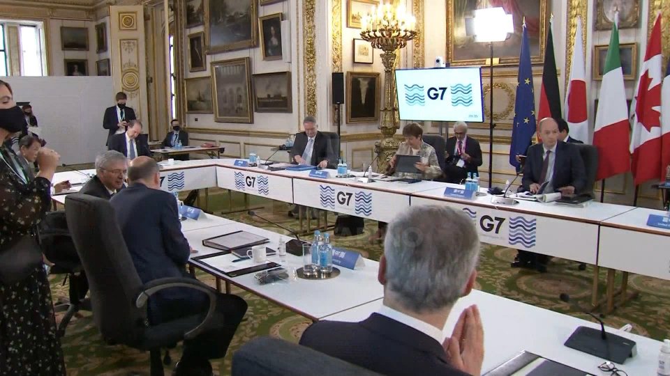 Il ministro delle Finanze del Regno Unito, Rishi Sunak (@Rainews)Il G7