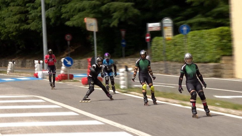 A San Marino l'Italiano di downhill e skateboard downhill
