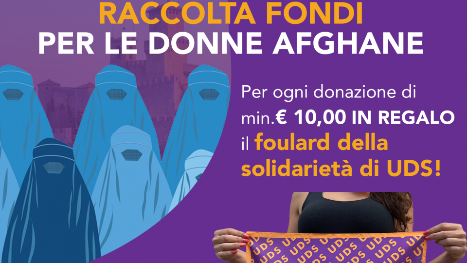 Uds avvia raccolta fondi per le donne afghane con il foulard della solidarietà