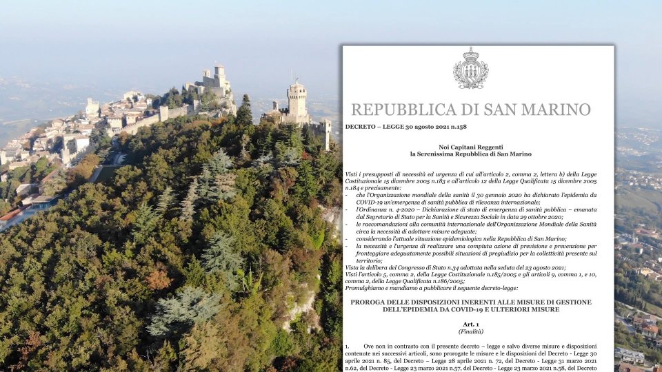 San Marino: prorogate le misure anticovid fino al 1° ottobre