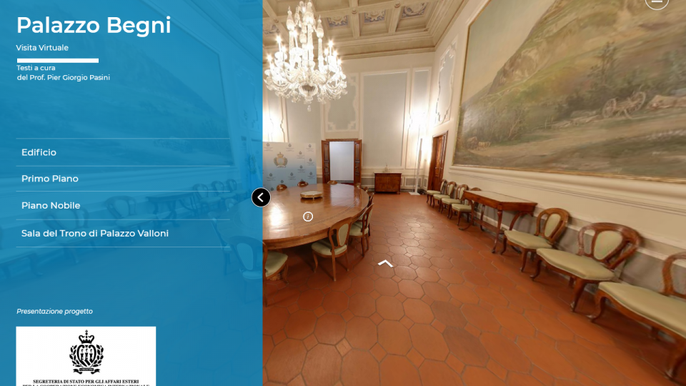 Presentata la galleria virtuale di Palazzo Begni e il nuovo sito della Segreteria