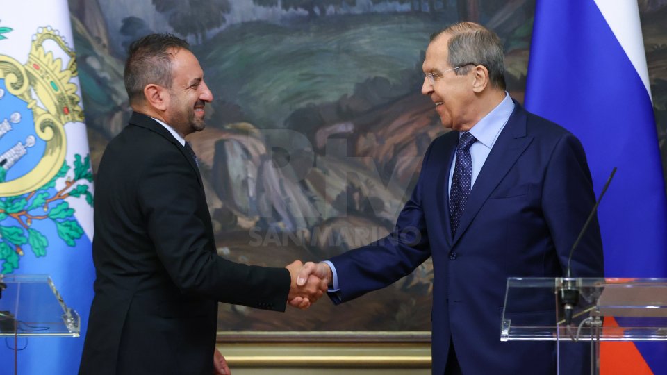 Il Segretario Luca Beccari e il Ministro Sergej Lavrov