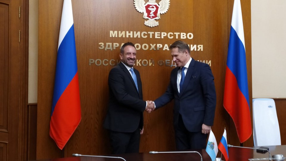 Beccari a Mosca: oggi l’incontro con il ministro della salute Michail Muraško