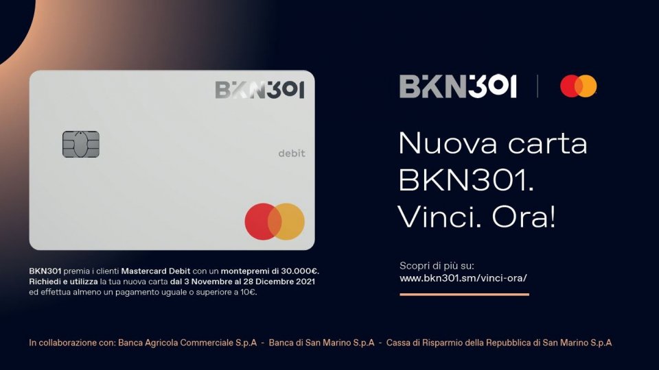 Concorso 'Vinci. Ora!' BKN301 premia i clienti Mastercard Debit. Montepremi di 30.000 Euro