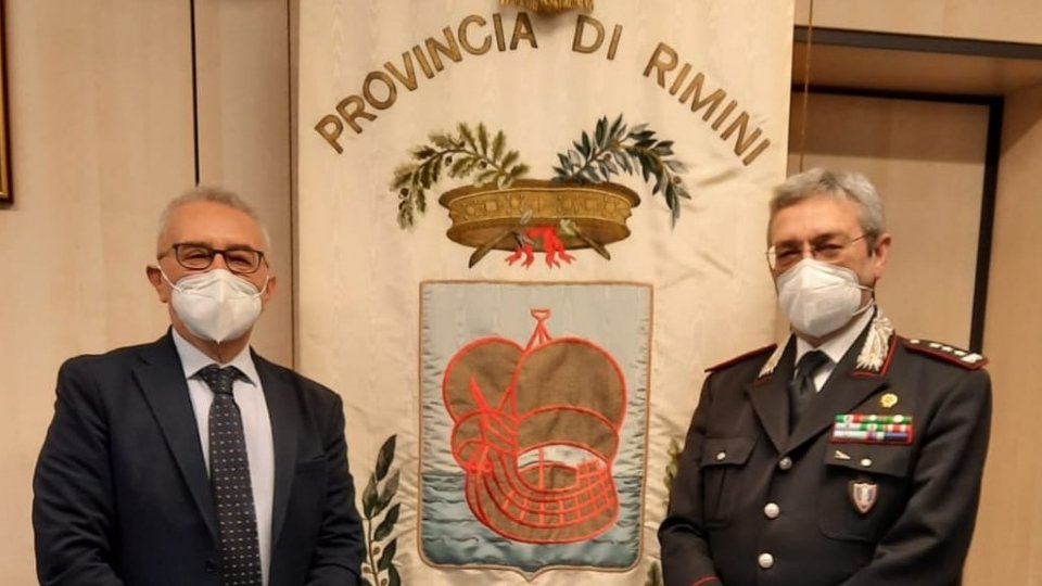 Il Comandante interregionale Carabinieri Antonio Paparella in visita in Provincia