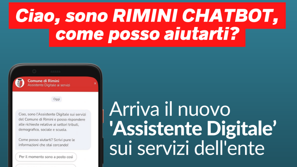 Rimini chatbot, è online l’assistente digitale del Comune di Rimini
