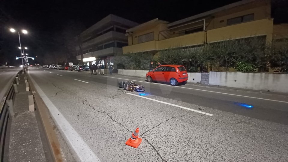 Fotogallery | Serravalle, motociclista sammarinese cade sulla Super. Trasportato in ospedale