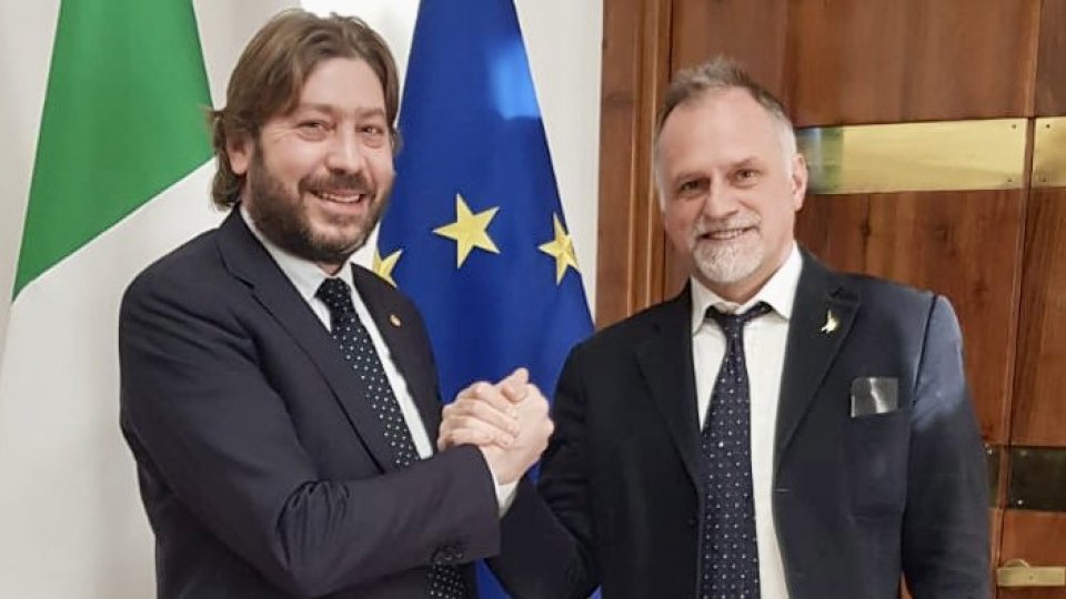 Il Segretario Federico Pedini Amati e il Ministro Massimo Garavaglia